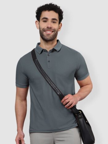 Dark Grey Polo T-shirt