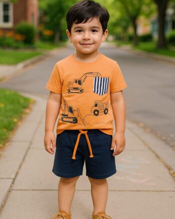 Duoen Boys T-Shirt & Shorts Set – Product Description