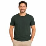 DUOEN Men's Plain 100% Cotton T-Shirt