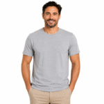 DUOEN Men's Plain 100% Cotton T-Shirt