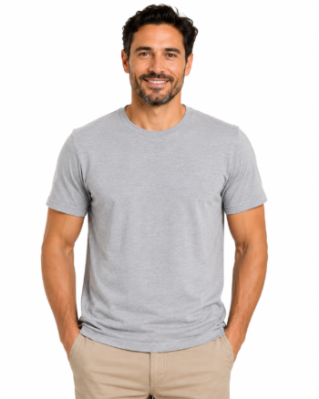 DUOEN Men's Plain 100% Cotton T-Shirt