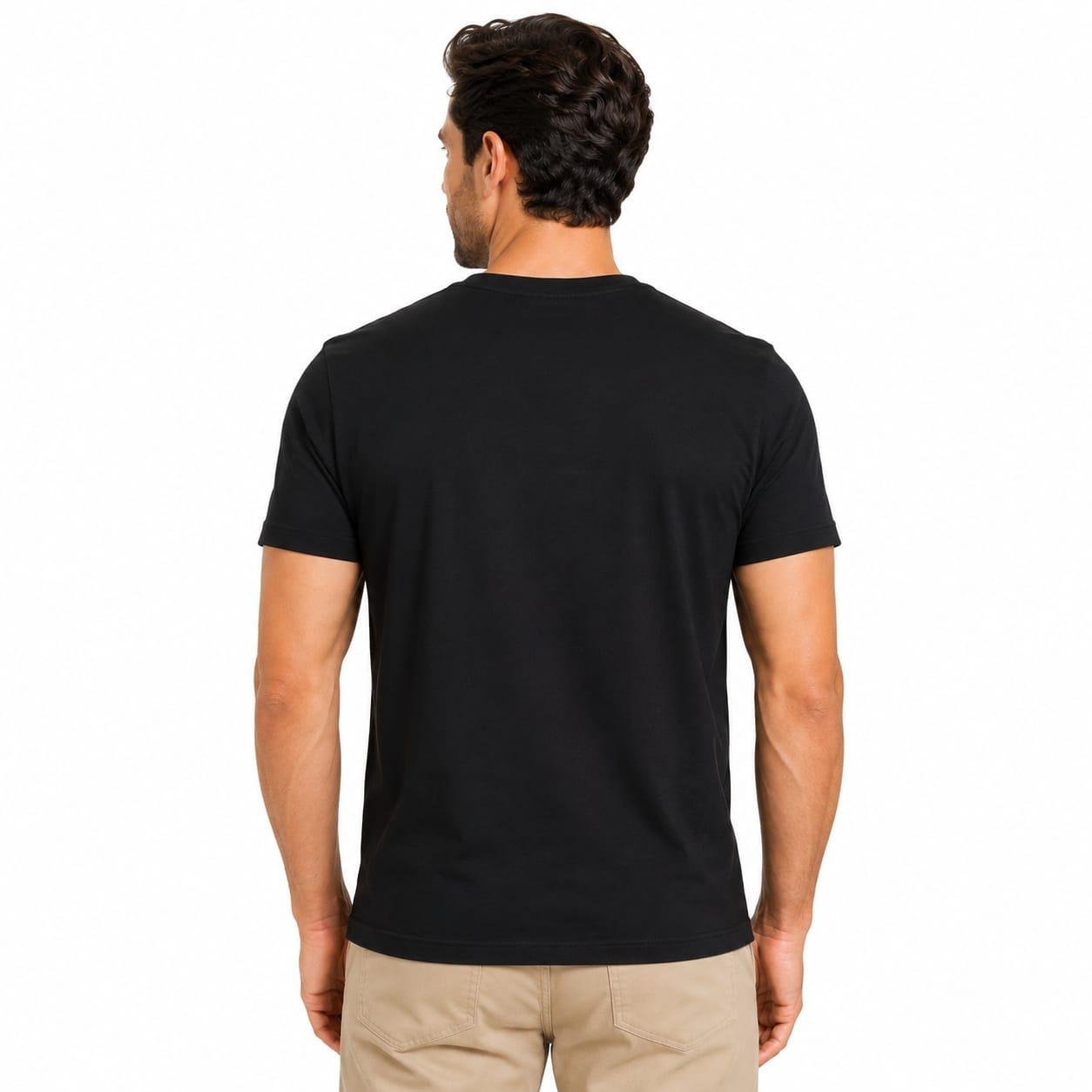 mens Black t shirt Good image back