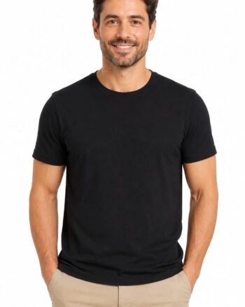 DUOEN Men's Plain 100% Cotton T-Shirt