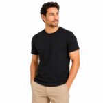 mens Black t shirt Good image front